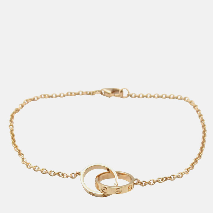 Cartier Love Interlocking 18K Rose Gold Bracelet