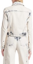 Thumbnail for your product : Proenza Schouler White Label Cropped Denim Trucker Jacket