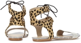 Thumbnail for your product : Loeffler Randall Alexa cheetah print calf hair sandals