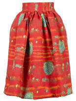 Thumbnail for your product : Stella Jean Printed Circle Midi Skirt - Size IT42