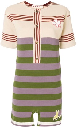 Marni colourblock stripe mini T-shirt dress