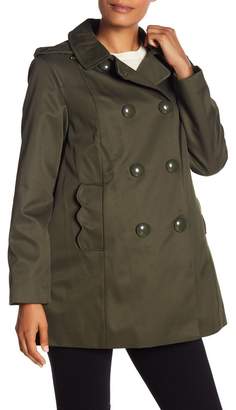 Kate Spade Scallop Pocket A-Line Raincoat (Regular & Petite)