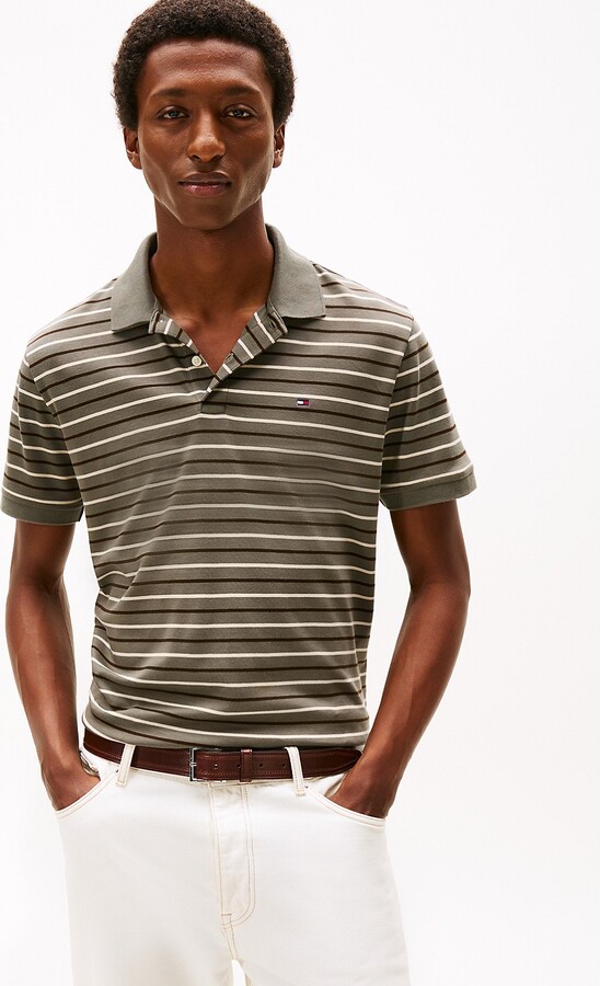 Tommy Hilfiger Men's Regular Fit Smooth Cotton Interlock Polo - Grey - XXXL