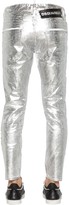 Thumbnail for your product : DSQUARED2 16cm Skater Metallic Waxed Denim Jeans