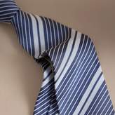 Thumbnail for your product : Burberry Modern Cut Striped Silk Cotton Jacquard Tie