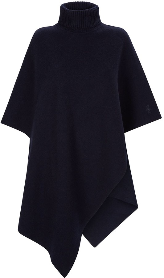 Chloé Roll Neck Cashmere Poncho ShopStyle
