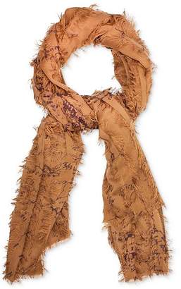 Patricia Nash Gisella Map Scarf with Frayed Detail