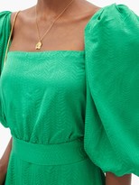 Thumbnail for your product : Johanna Ortiz Thread Of Thought Frond-jacquard Crepe Dress - Green