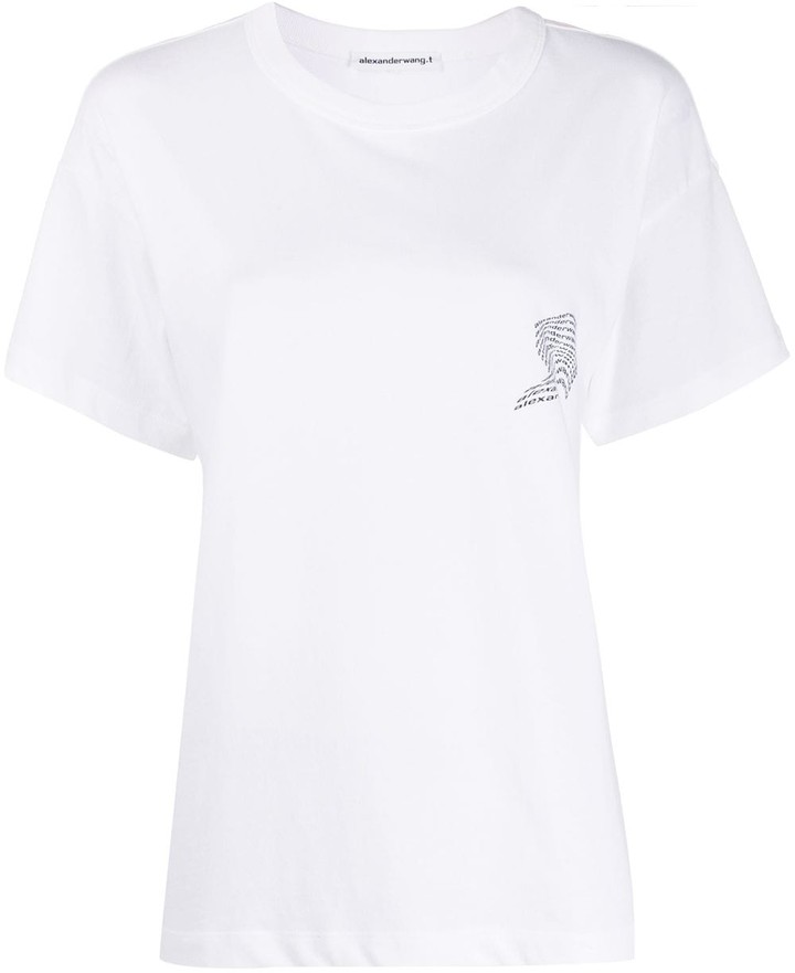 Alexander Wang loose fit logo T-shirt - ShopStyle