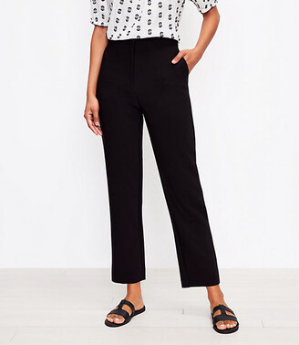 slim fit high waisted black trousers