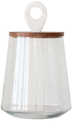 Pavelle 10 Oz. Clear Glass Candle Jars W/bamboo Lids For Candle Making :  Target
