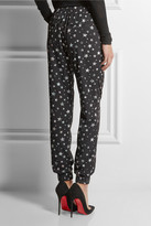 Thumbnail for your product : Tibi Star Fields printed crepe track pants