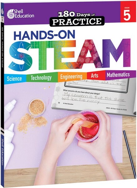 Shell Education Pub 180Days(tm)Hands-OnSteamforGrade5-(180DaysofPractice)byKristinKemp(Paperback)