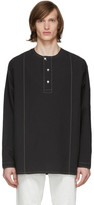 Thumbnail for your product : Lemaire Black Long Sleeve Henley