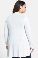 Thumbnail for your product : Eileen Fisher Drape Front Cardigan (Plus Size)
