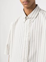 Thumbnail for your product : Lanvin Raw-Edge Pinstripe Shirt