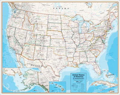 Waypoint Geographic Wall Map 2" x 2"