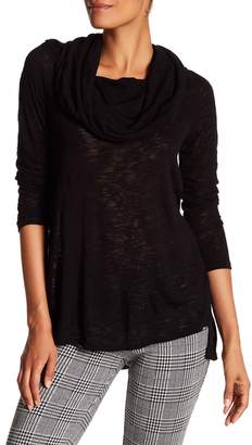 Gibson Exaggerated Cowl Off-the-Shoulder Top