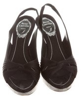 Thumbnail for your product : Rene Caovilla Embellished Satin Sandals