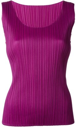 Pleats Please By Issey Miyake - pleated tank - women - Polyester - 5