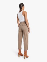 Thumbnail for your product : Mother The Patch Pocket Zip Private Ankle Fray - Toasted Brown