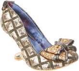 Thumbnail for your product : Irregular Choice Anna Seed Heeled Shoes - Gold