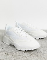 Thumbnail for your product : ASOS DESIGN Dominic chunky trainers in white