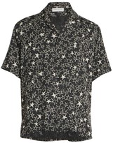 Thumbnail for your product : Saint Laurent Metallic Star Print Silk Shirt