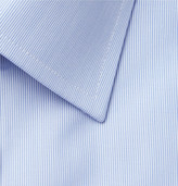 Thumbnail for your product : Tom Ford Blue Slim-Fit Striped Cotton Shirt