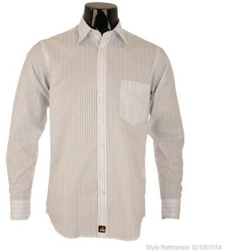 Simon Carter Mens Light Blue Stripe Single Cuff Shirt