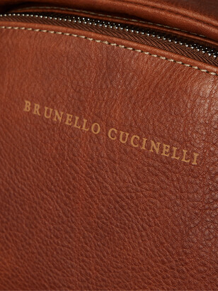 Brunello Cucinelli Full-Grain Leather Backpack - Men - Brown
