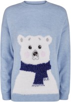 Thumbnail for your product : New Look Fluffy Polar Bear Christmas Jumper
