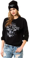 Thumbnail for your product : Obey The In Nomine Patri Crewneck Sweatshirt in Vintage Black