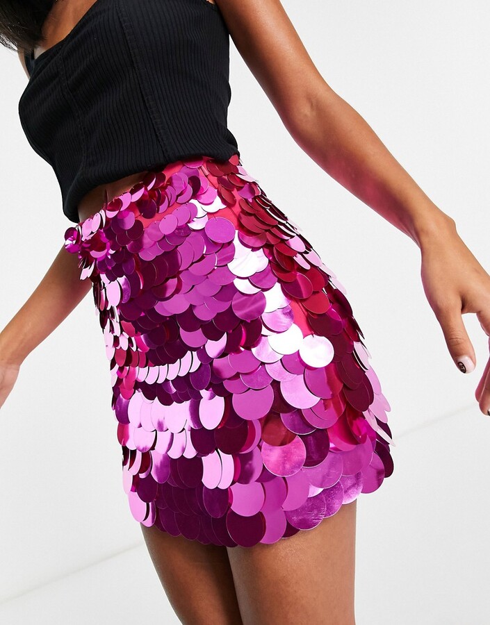 Sequin Mini Skirt Sparkle Skirts Multiverse ASOS DESIGN Sequin