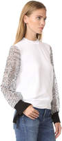 Thumbnail for your product : Clu Embroidered Sleeve Pullover