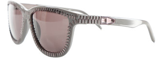 Linda Farrow X Alexander Wang Alexander Wang Grey Zipper Motif Sunglasses