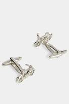 Thumbnail for your product : Moss Bros Silver Bike Cufflinks