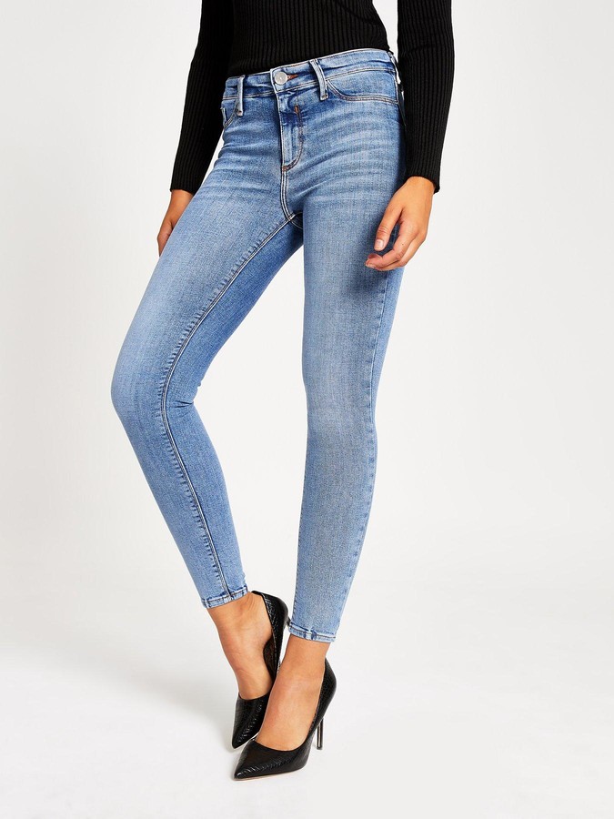 Molly Mid Rise Jeggings - Blue
