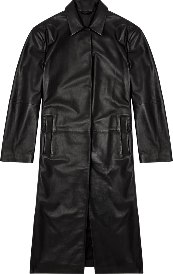 Diesel Lancelot leather coat