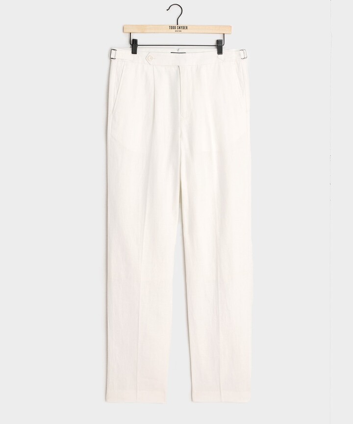 Todd Snyder Irish Linen Side Tab Trouser