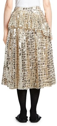 Simone Rocha Sequined Drop-Waist Skirt