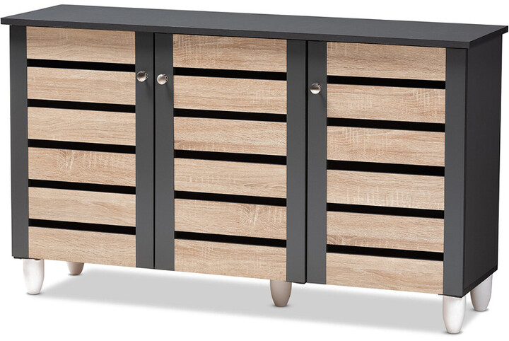 Design Studios Gisela 3-Door Shoe Storage Cabinet