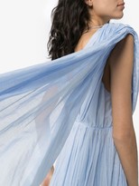 Thumbnail for your product : Vika Gazinskaya Asymmetric Tiered Maxi Dress