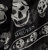 Thumbnail for your product : Alexander McQueen Skull-Patterned Silk Scarf