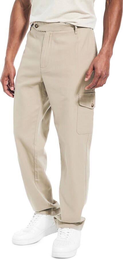 HELIOT EMIL Off-White Punctured Cargo Pants