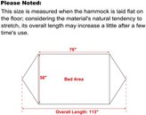 Thumbnail for your product : Songmics Cotton Camping Hammock