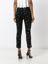 Thumbnail for your product : Ermanno Scervino floral embroidery cropped trousers