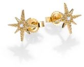 Thumbnail for your product : Mizuki Icicle Diamond & 14K Yellow Gold Star Stud Earrings