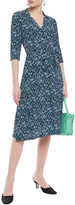 Thumbnail for your product : Claudie Pierlot Belted Floral-print Crepe Shirt Dress