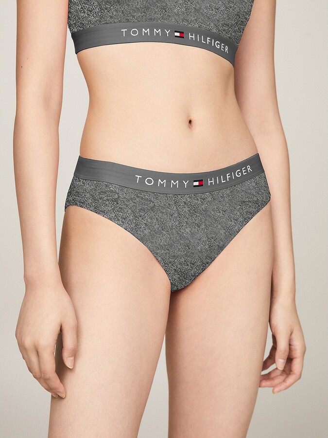 Tommy Hilfiger Sport low impact bra in palm print in black - part of a set